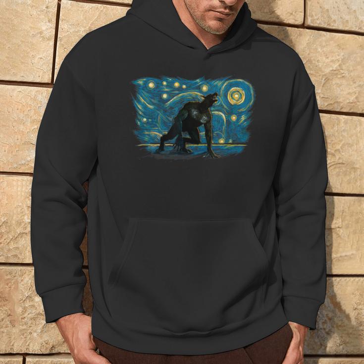 Retro Vintage Style Werewolf Hoodie Lifestyle