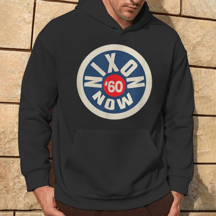 Richard Nixon Now Political Campaign 1960 Hoodie Lifestyle