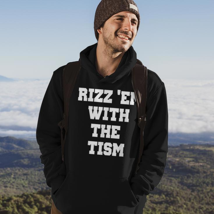 Rizz 'Em With The 'Tism Thanksgiving Hoodie Lifestyle