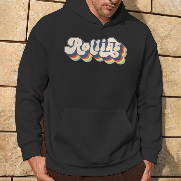 Rollins Family Name Personalized Surname Rollins Hoodie Lifestyle