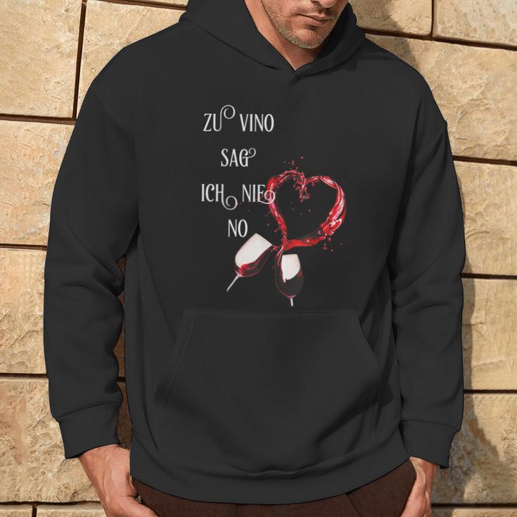 Rotwein Liebhaber Herz-Design Hoodie für Weinliebhaber Lebensstil
