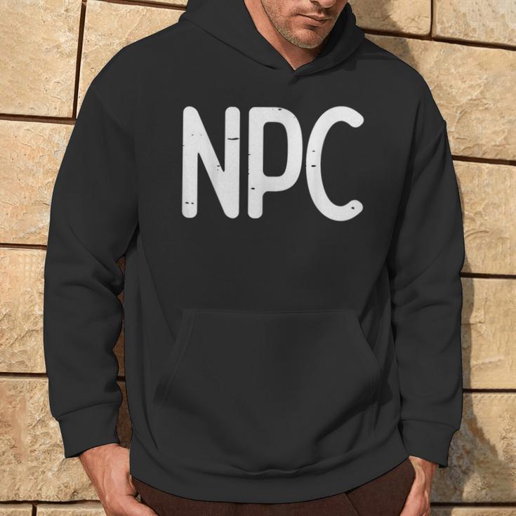 Rpg Gamer Npc Non Player Character Boys Hoodie Lifestyle