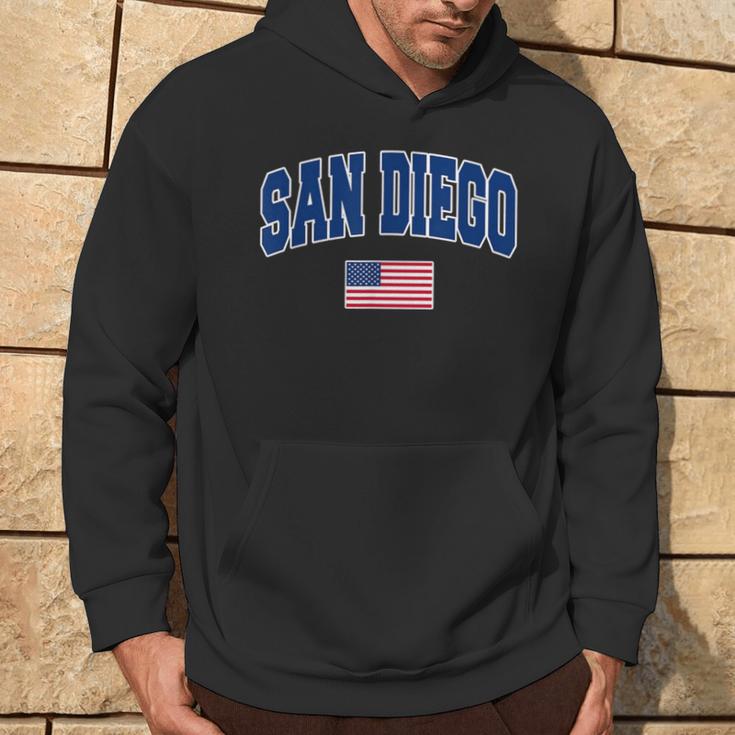 San Diego California City Pride Usa Flag Hoodie Lifestyle