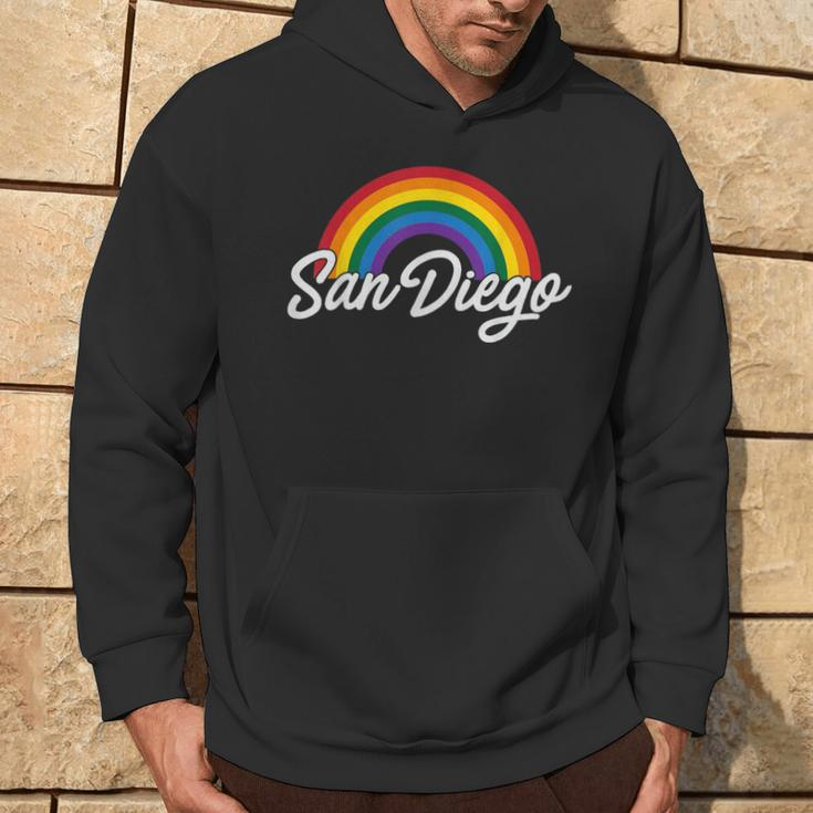 San Diego Gay Pride Gay Flag Hoodie Lifestyle