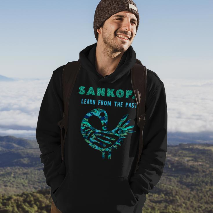 Sankofa Learn From The Past African Bird Pattern Hoodie Lifestyle