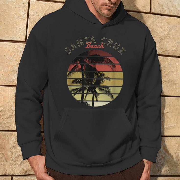 Santa Cruz Ca California Surfer 70S 80S Retro Hoodie Lebensstil