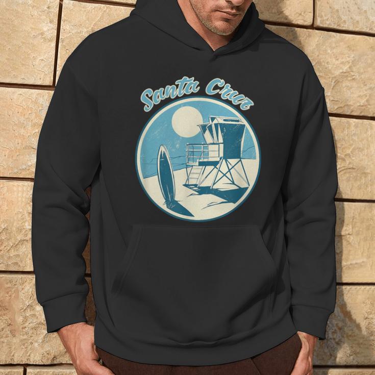 Santa Cruz Ca Surfer 70S 80S Retrointage Hoodie Lebensstil