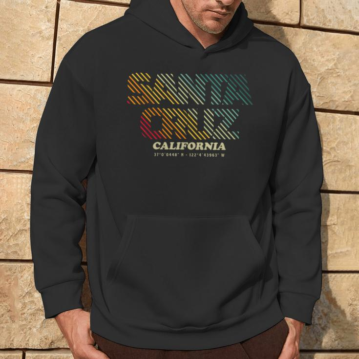 Santa Cruz City California Vintage Retro S Hoodie Lebensstil