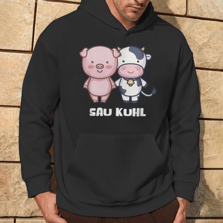 Sau Kuhl Pig Cow Farmers Wortwitz Animals S Kapuzenpullover Lebensstil