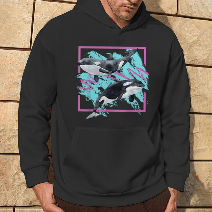 Save Whales 90S Orca Ocean Animals Chart Mammals Guide Eco Hoodie Lifestyle