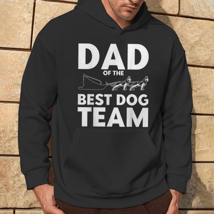 Schlittenhunderennen Papa Bestes Hundeteam Hundeschlitten Kapuzenpullover Lebensstil