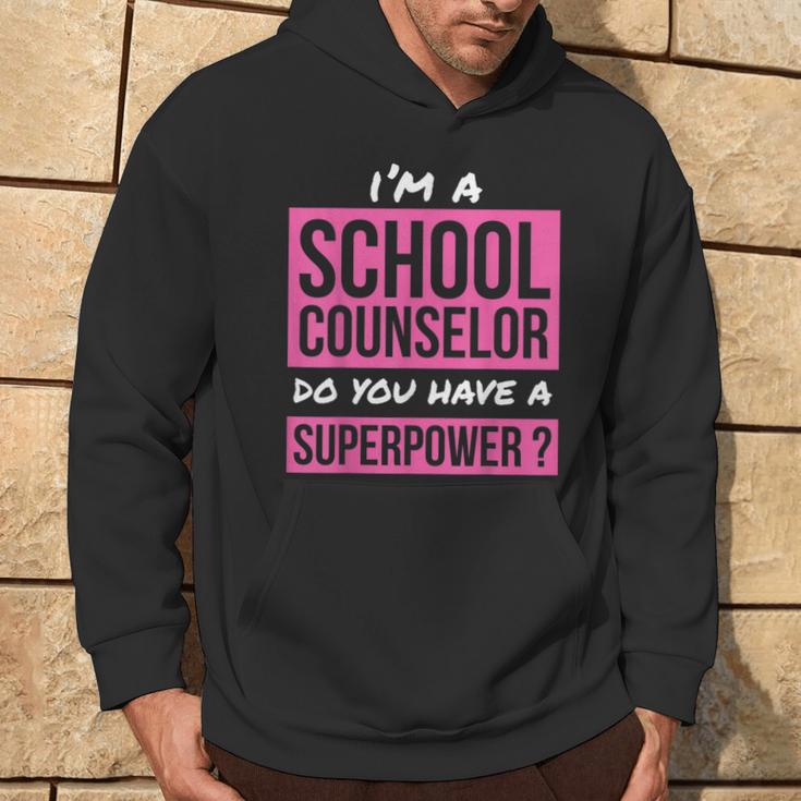 School Counselor Superpower School Counselor Hoodie Lifestyle