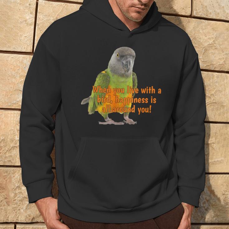 Senegal Parrot Happiness Hoodie Lifestyle