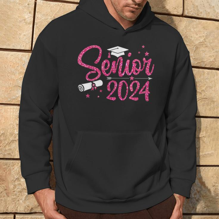 Senior 2024 Girls Class Of 2024 Graduate College High School Hoodie Lifestyle