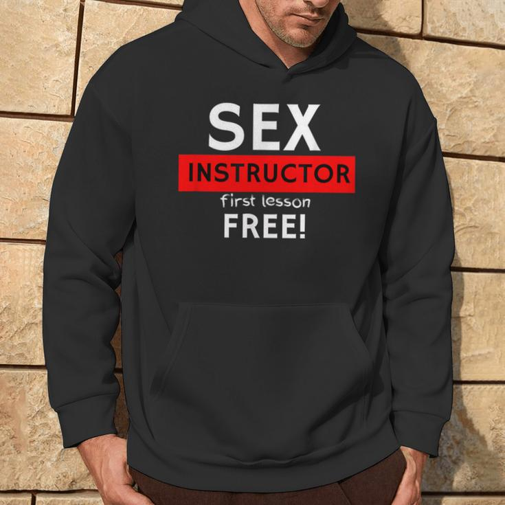 Sex Instructor First Lesson Free Naughty Rude Jokes Prank Hoodie Lifestyle