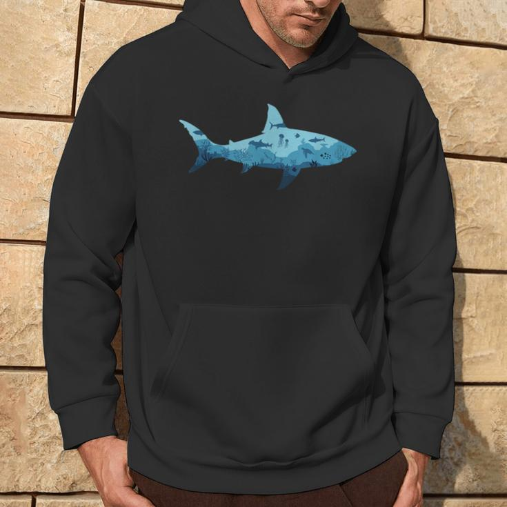 Shark Lover Ocean Animal Marine Biology Hoodie Lifestyle