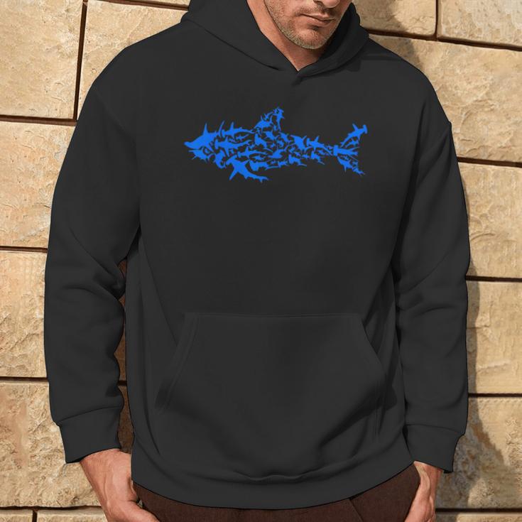 Shark Silhouette Shark Fish Sharks Hoodie Lifestyle