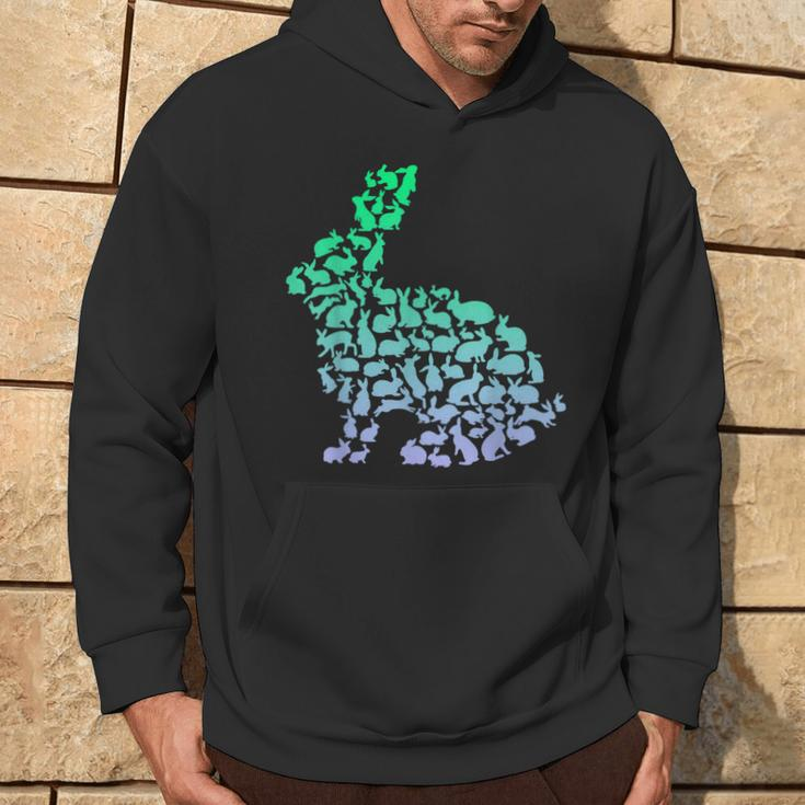 Silhouette Bunny For Rabbit Lover Boys Rabbit Hoodie Lifestyle