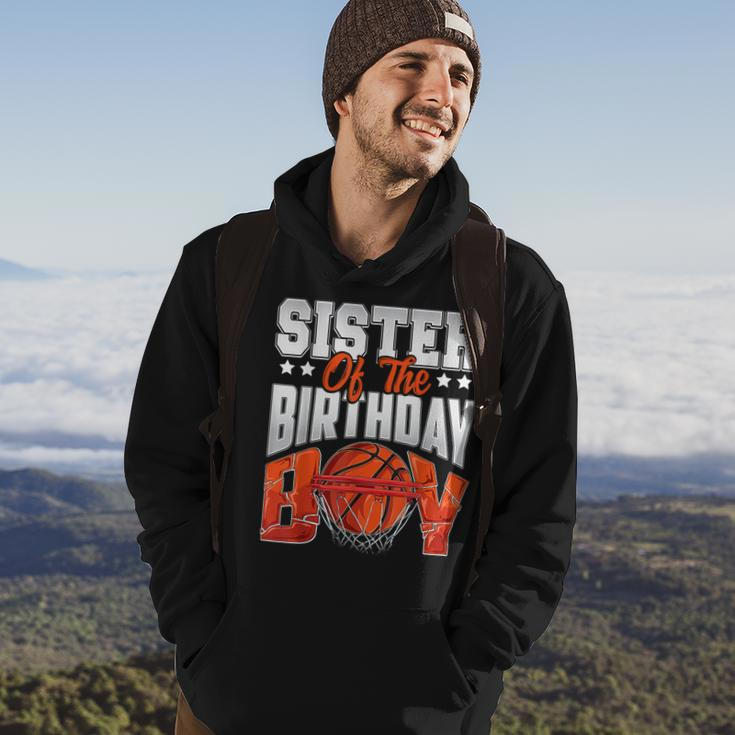 Sister Basketball Birthday Boy Family Baller B-Day Party Hoodie Lifestyle