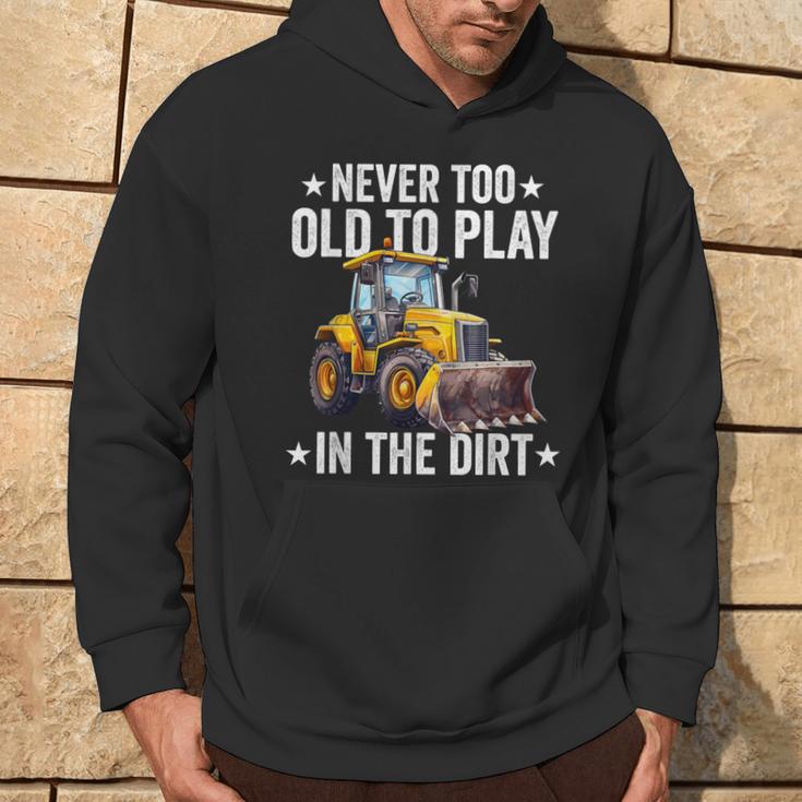 Skid Sr Loader Operator Grandpa Dad Skid Loader Hoodie Lifestyle