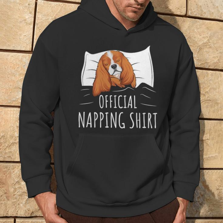 Sleeping Cavalier King Charles Spaniel Dog Official NappingHoodie Lifestyle