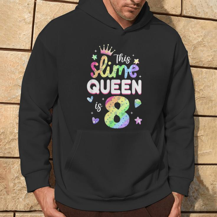 This Slime Queen Is 8 Year Old 8Th Birthday For Girls Hoodie Lifestyle