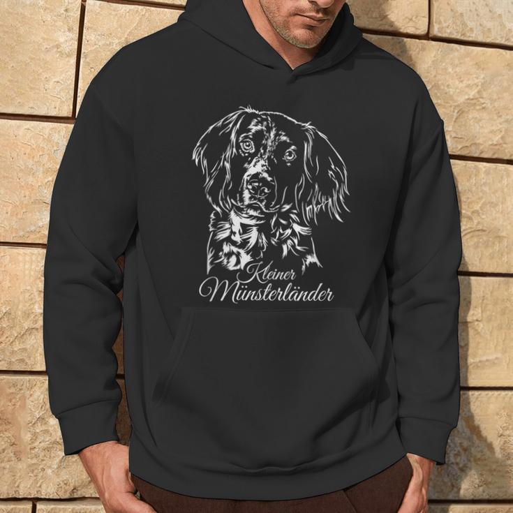 Small Münsterländer Dog Portrait Hunting Dog Hoodie Lebensstil