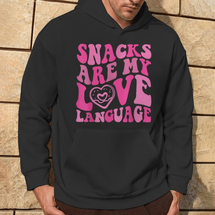 Snacks Are My Love Language Toddler Valentines Day Hoodie Lifestyle