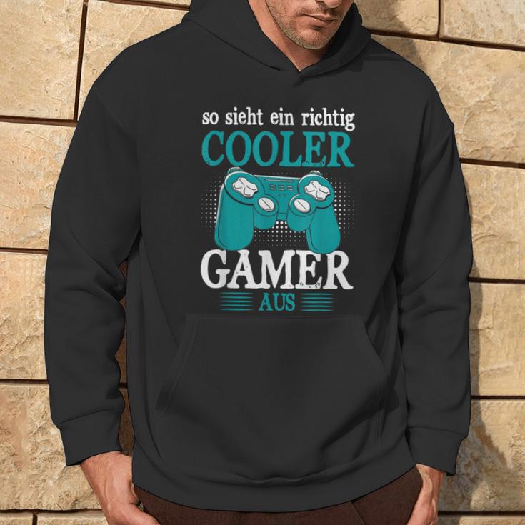 So Sieht Ein Richtig Cooler Gamer Aus Zocker Boys' Hoodie Lebensstil