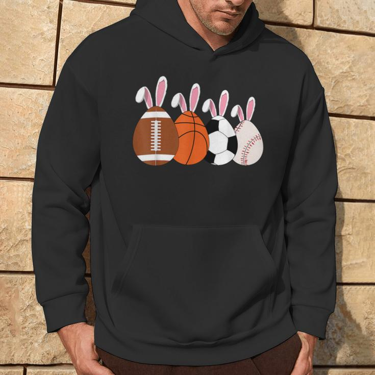 Soccer Basketball Baseball Football Sports Easter Rabbits Hoodie Lifestyle