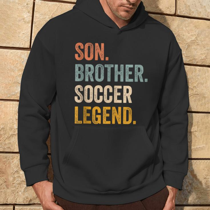 Soccer For Boys 8-12 Retro Son Brother Soccer Hoodie Lifestyle