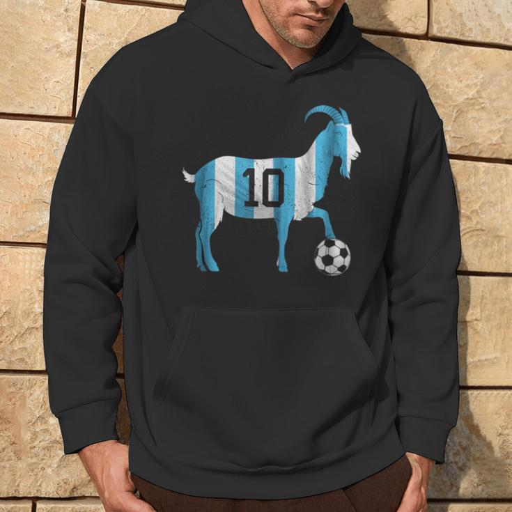 Soccer Football Greatest Of All Time Goat Number 10 Hoodie Lifestyle