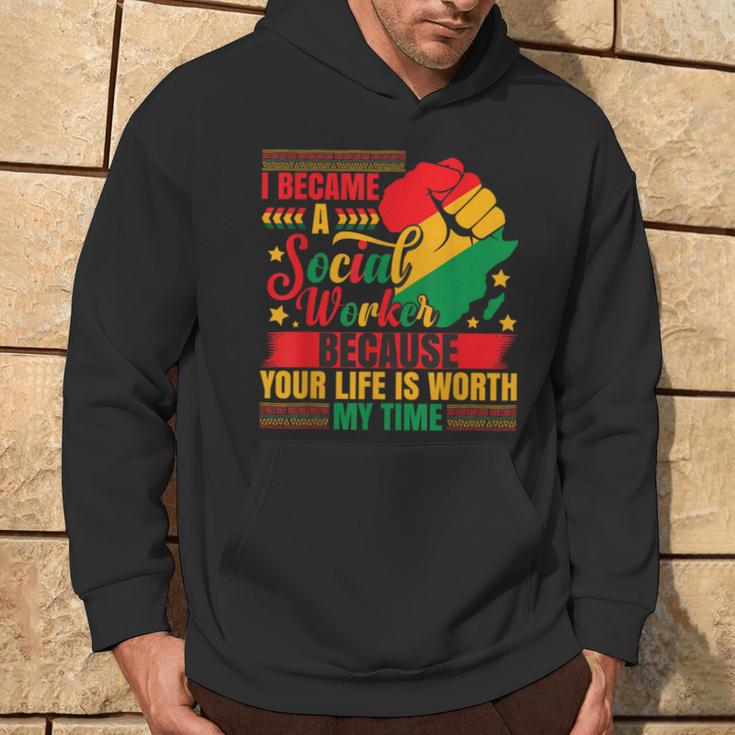 Social Work Junenth Black History Social Worker Hoodie Lifestyle