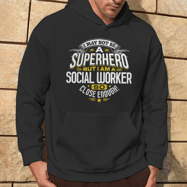Social Worker Idea Superhero Social Worker Hoodie Lifestyle