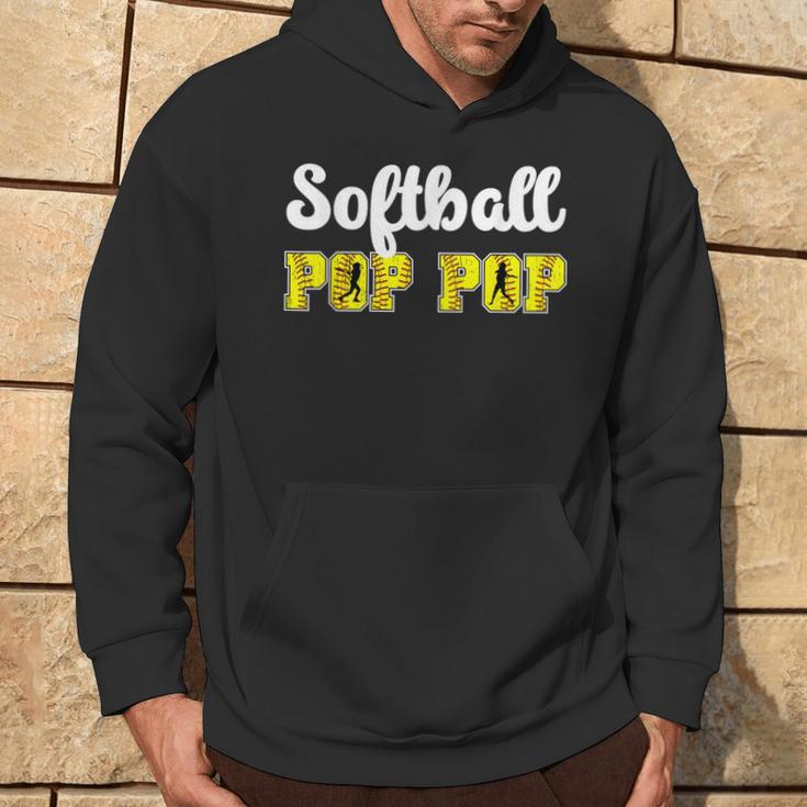 Softball Pop Pop Of A Softball Player Pop Pop Hoodie Lifestyle