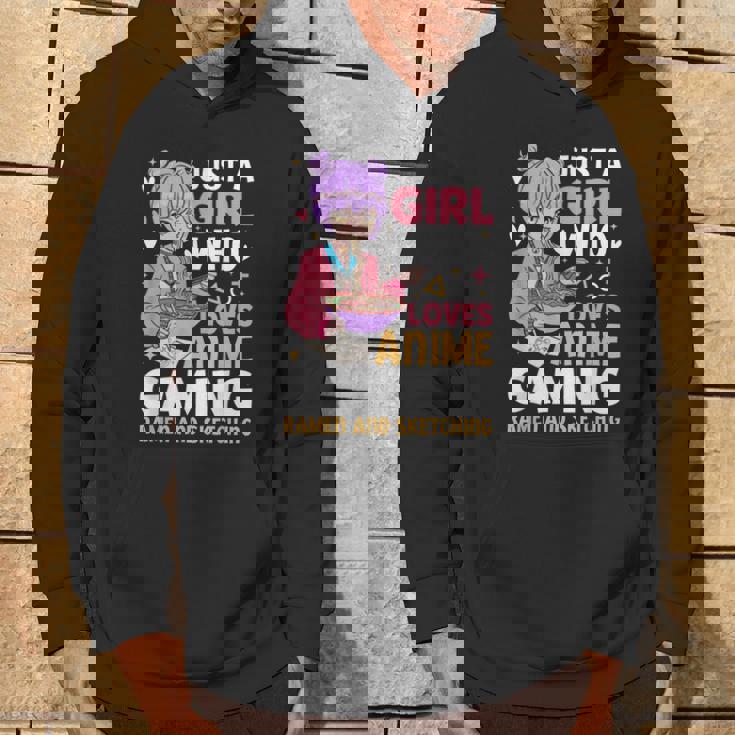 Solo Una Chica Que Ama Los Juegos De Anime Ramen Y Dibujos De Anime Sudadera Estilo de vida