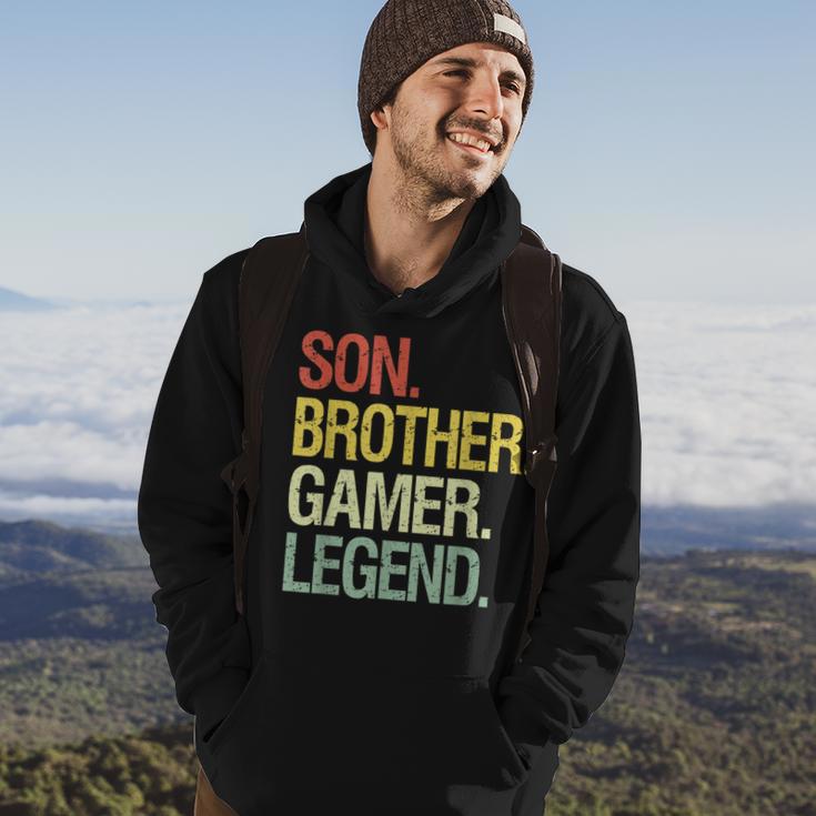 Son Brother Gamer Legend Gaming For Nage Boys Hoodie Lifestyle