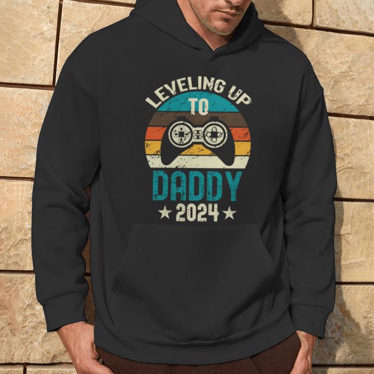 Soon To Be Daddy 2024 Lustige Schwangerschaft Ankündigung Papa Kapuzenpullover Lebensstil