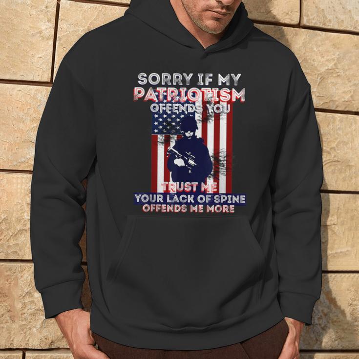 Sorry If My Patriotism Offends You Patriotic America Hoodie Lifestyle