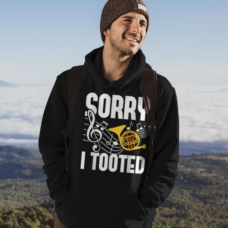 Sorry I Tooted French Horn Player French Hornist Hoodie Lifestyle