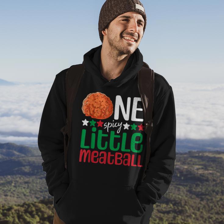 Spicy Little Meatball Italian 1St Birthday 1 Year Old Party Hoodie Lifestyle