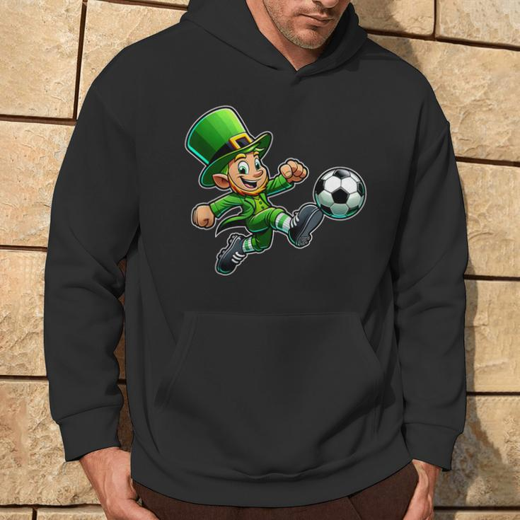 St Patrick's Day Irish Leprechaun Soccer Team Player Hoodie Lifestyle