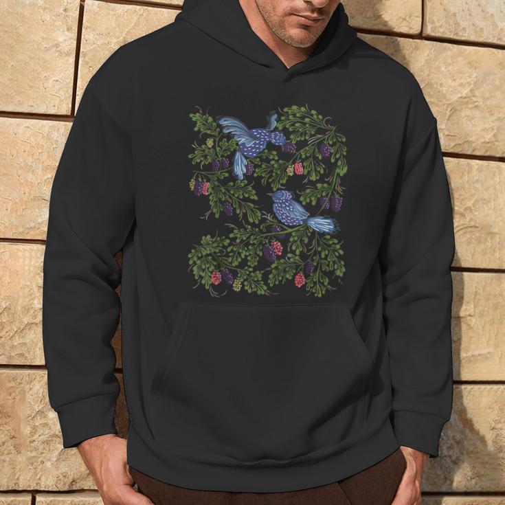 Starling Birds & Berries Vintage Ukrainian Vyshyvanka Hoodie Lifestyle