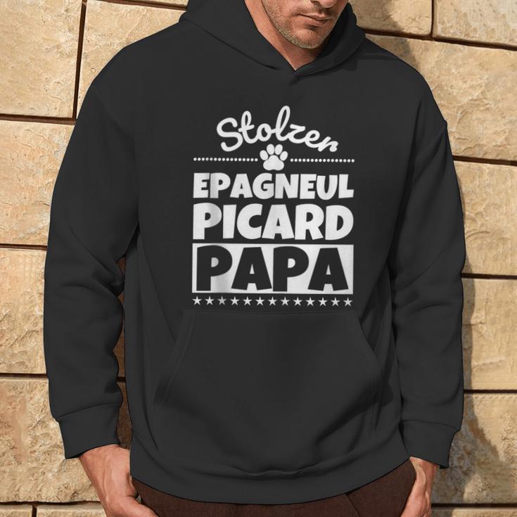 Stolzer Epagneul Picard Papa Kapuzenpullover Lebensstil