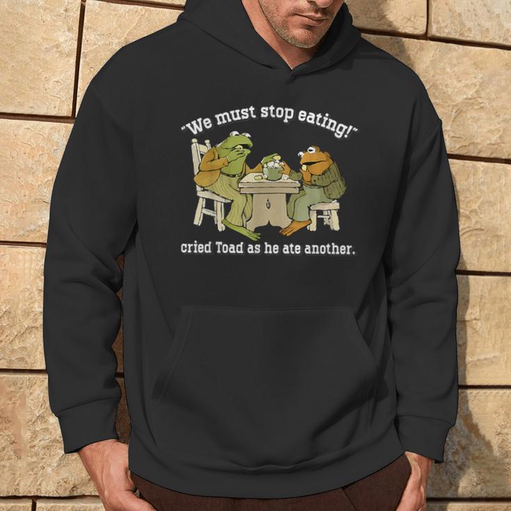 We Must Stop Eating Cried Toad As He Ate Another Frog Meme Hoodie Monsterry CA