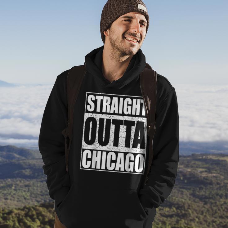 Straight Outta Chicago Illinois State Hoodie Lifestyle