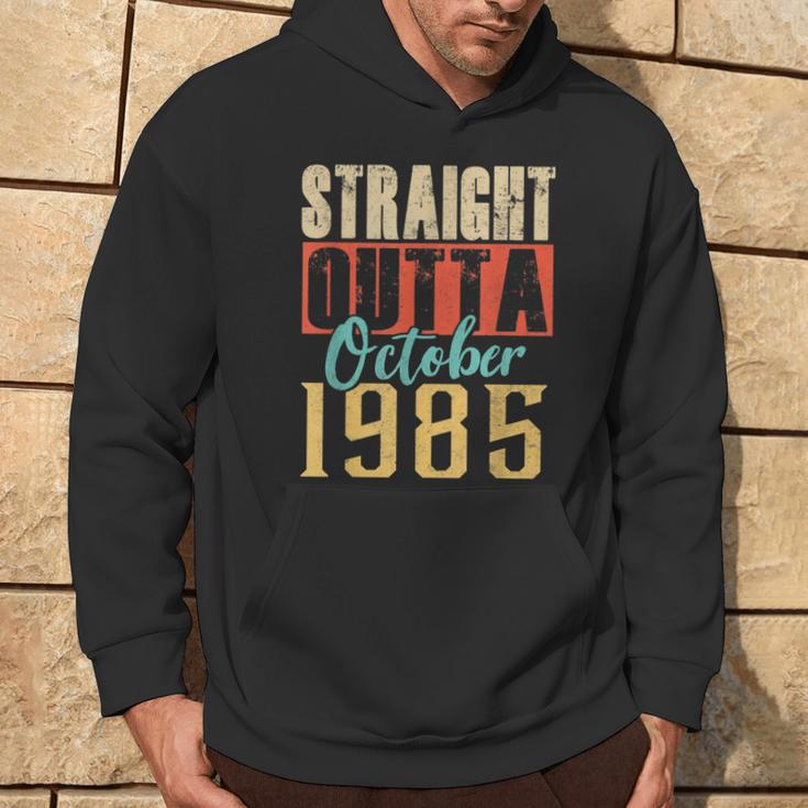 Straight Outta October 1985 35Th Awesome Birthday Hoodie Lifestyle