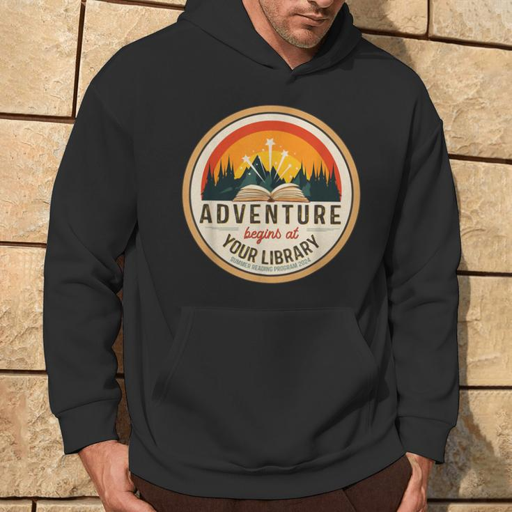 Summer Reading Program 2024 Adventure Begins At Your Library Hoodie Lifestyle