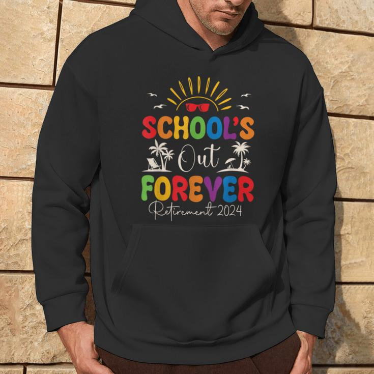Summer Vacation Retro School's Out Forever Retirement 2024 Hoodie Lifestyle