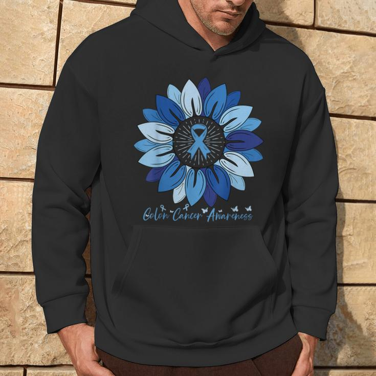 Sunflower Colon Cancer Awareness Month Hoodie Lifestyle